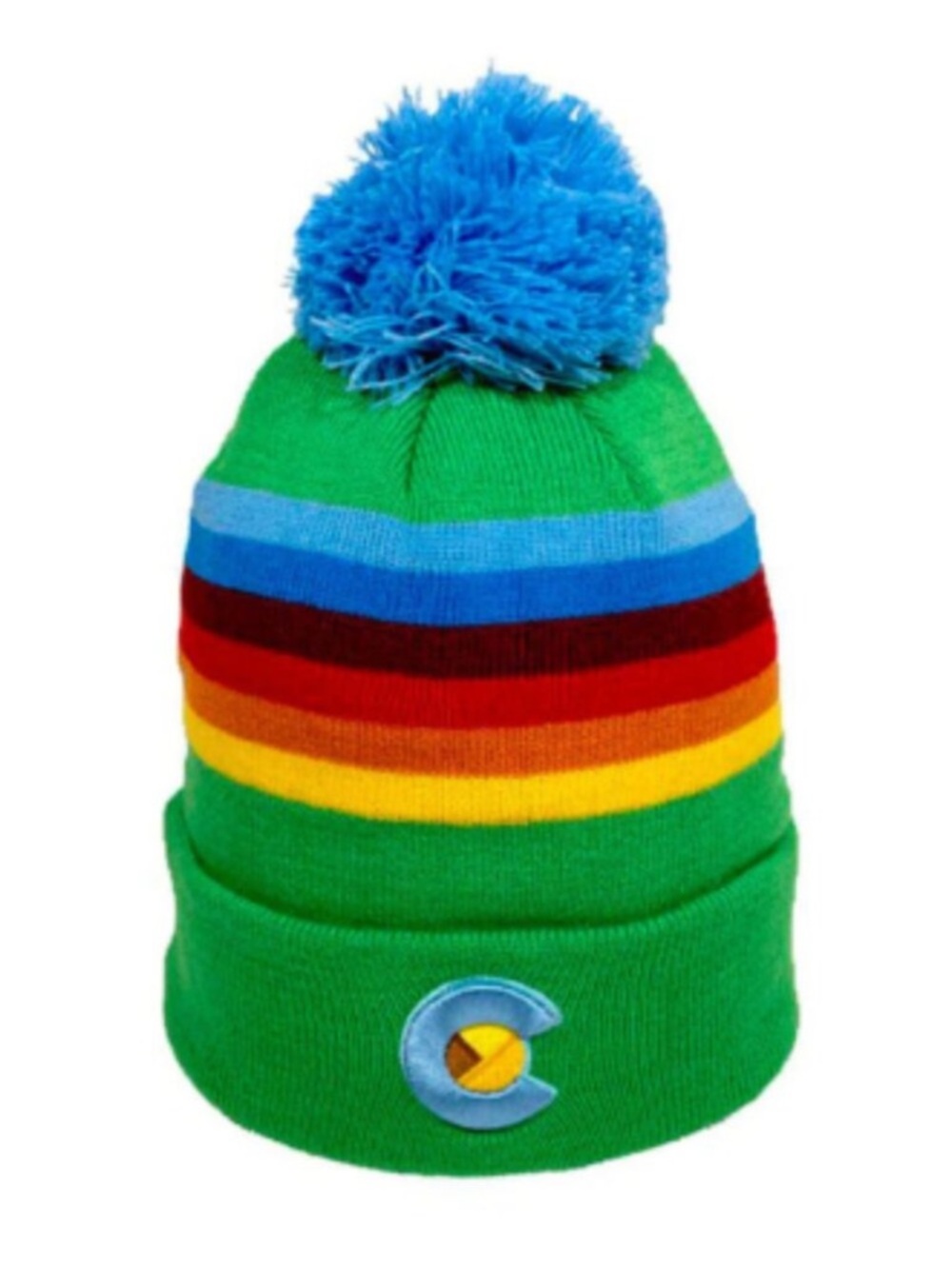 YoColorado Colorado Trix Beanie Kids Green 3-7 Years Hat NWT Winter Ski Snow
